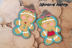 Gingerbread Couple Ornament SVG For Laser Cutting Product Image 1