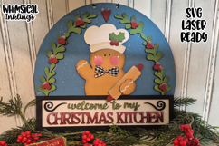 Gingerbread Kitchen Sign| Christmas Kitchen SVG Product Image 1