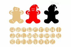 Gingerbread Man Christmas Money Holder Card SVG Product Image 5