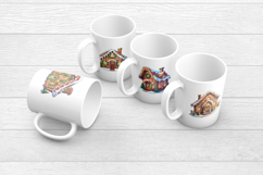 Cute Gingerbread House PNG Bundle 10 Designs Vol 2 Product Image 2