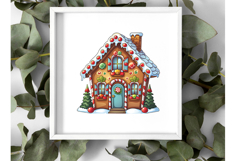 Cute Gingerbread House PNG Bundle 10 Designs Vol 2 Product Image 4