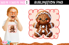 Gingerman Crochet Christmas Sublimation Design