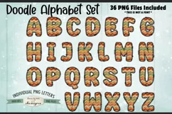 Gingerbread Swirls Doodle Alphabet and Numbers | PNG Files Product Image 2