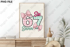 Gingham Bow Valentine PNG Product Image 3