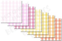 Gingham Digital Papers, Gingham Background Pattern Papers Product Image 2