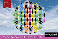 Gingram Halloween Wind Spinner Sublimation PNG - Spooky Cute Product Image 1