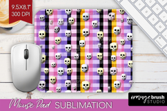 Gingram Halloween Mouse Pad Sublimation - Spooky Cute PNG Product Image 1