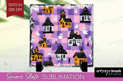 Gingram Halloween Slate PNG - Spooky Cute Square Slate Product Image 1
