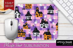 Gingram Halloween Mouse Pad Sublimation - Spooky Cute PNG Product Image 1