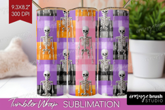 Gingram Halloween Tumbler Wrap - Spooky Cute Tumbler PNG Product Image 1