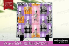 Gingram Halloween Slate PNG - Spooky Cute Square Slate Product Image 1