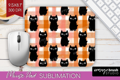 Gingram Halloween Mouse Pad Sublimation - Spooky Cute PNG Product Image 1