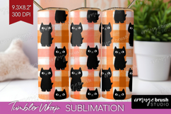 Gingram Halloween Tumbler Wrap - Spooky Cute Tumbler PNG Product Image 1