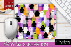 Gingram Halloween Mouse Pad Sublimation - Spooky Cute PNG Product Image 1