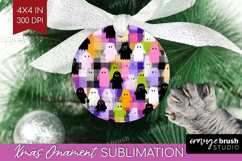 Gingram Halloween Ornament PNG - Spooky Cute PNG Sublimation Product Image 1