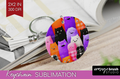 Gingram Halloween Keychain PNG - Spooky Cute Keychain Product Image 1