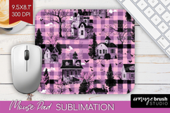 Gingram Halloween Mouse Pad Sublimation - Spooky Cute PNG Product Image 1