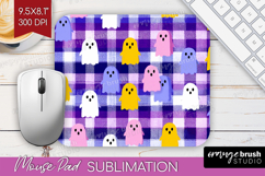 Gingram Halloween Mouse Pad Sublimation - Spooky Cute PNG Product Image 1