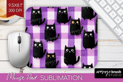Gingram Halloween Mouse Pad Sublimation - Spooky Cute PNG Product Image 1