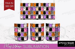 Gingram Halloween Mug Wrap - Spooky Cute Mug PNG Sublimation Product Image 1
