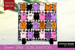 Gingram Halloween Slate PNG - Spooky Cute Square Slate Product Image 1