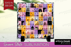 Gingram Halloween Slate PNG - Spooky Cute Square Slate Product Image 1