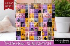 Gingram Halloween Tumbler Wrap - Spooky Cute Tumbler PNG Product Image 1