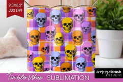 Gingram Halloween Tumbler Wrap - Spooky Cute Tumbler PNG Product Image 1