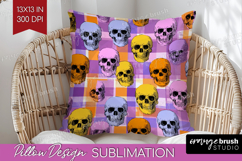 Gingram Halloween Pillow Sublimation - Spooky Cute Pillow Product Image 1
