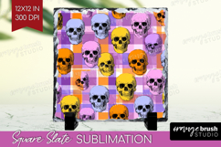 Gingram Halloween Slate PNG - Spooky Cute Square Slate Product Image 1