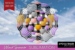 Gingram Halloween Wind Spinner Sublimation PNG - Spooky Cute Product Image 1