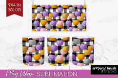 Gingram Halloween Mug Wrap - Spooky Cute Mug PNG Sublimation Product Image 1