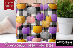 Gingram Halloween Tumbler Wrap - Spooky Cute Tumbler PNG Product Image 1