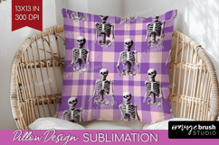 Gingram Halloween Pillow Sublimation - Spooky Cute Pillow Product Image 1