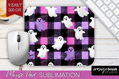 Gingram Halloween Mouse Pad Sublimation - Spooky Cute PNG Product Image 1