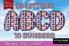 Halloween Doodle Aphabet Clipart - Spooky Cute Letters PNG Product Image 1