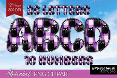 Halloween Doodle Aphabet Clipart - Spooky Cute Letters PNG Product Image 1