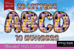 Halloween Doodle Aphabet Clipart - Spooky Cute Letters PNG Product Image 1