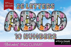 Halloween Doodle Aphabet Clipart - Spooky Cute Letters PNG Product Image 1