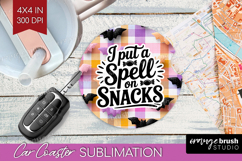 Sarcastic Quote Car Coaster - Halloween Coaster PNG Product Image 1