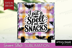 Sarcastic Quote Slate PNG - Halloween Square Slate Product Image 1