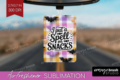 Sarcastic Quote Air Freshener PNG - Halloween PNG Product Image 1