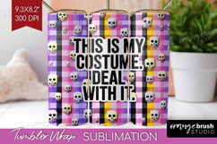 Sarcastic Quote Tumbler Wrap - Halloween Tumbler PNG Product Image 1