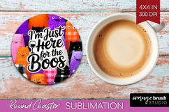 Sarcastic Quote Round Coaster - Halloween Coaster PNG Product Image 1