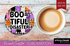 Sarcastic Quote Round Coaster - Halloween Coaster PNG Product Image 1