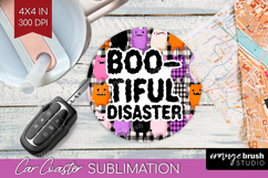 Sarcastic Quote Car Coaster - Halloween Coaster PNG Product Image 1