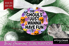 Sarcastic Quote Ornament PNG - Halloween PNG Sublimation Product Image 1