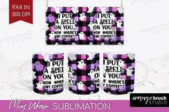 Sarcastic Quote Mug Wrap - Halloween Mug PNG Sublimation Product Image 1
