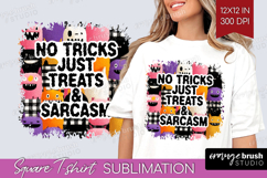 Sarcastic Quote Square Tshirt Background - Halloween PNG Product Image 1