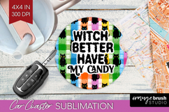 Sarcastic Quote Car Coaster - Halloween Coaster PNG Product Image 1